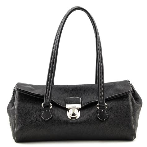 prada black purse train|prada black purse used.